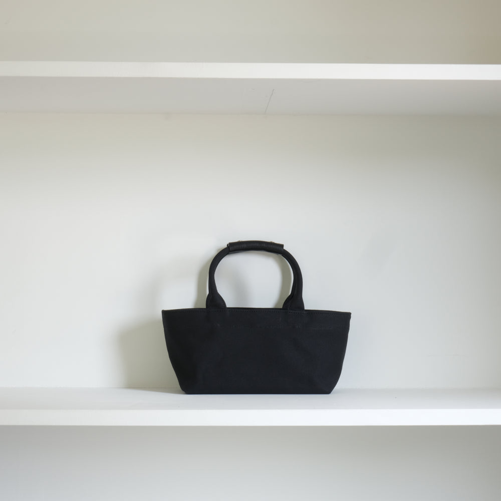 Thick canvas yokonaga tote S