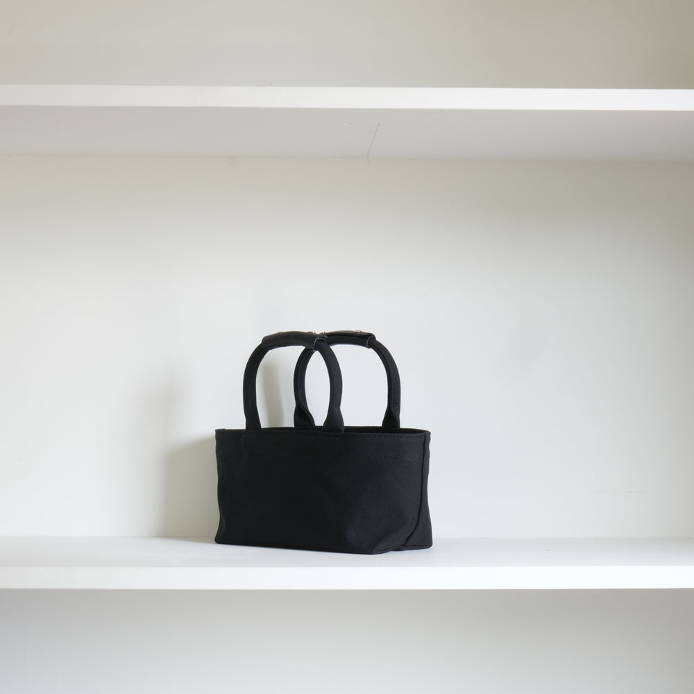 Thick canvas yokonaga tote S