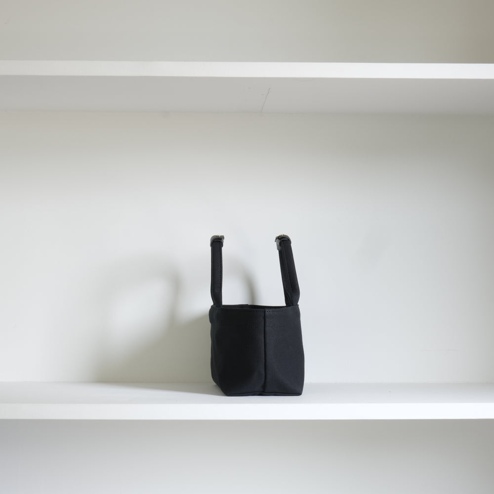 Thick canvas yokonaga tote S