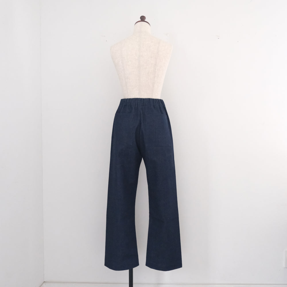Organic Cotton Denim Pants Indigo