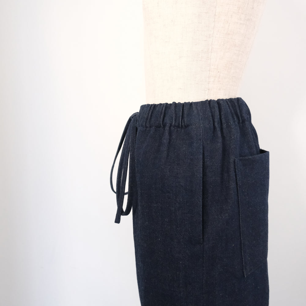 Organic Cotton Denim Pants Indigo