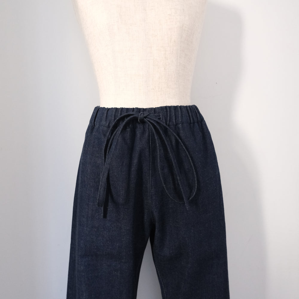 Organic Cotton Denim Pants Indigo
