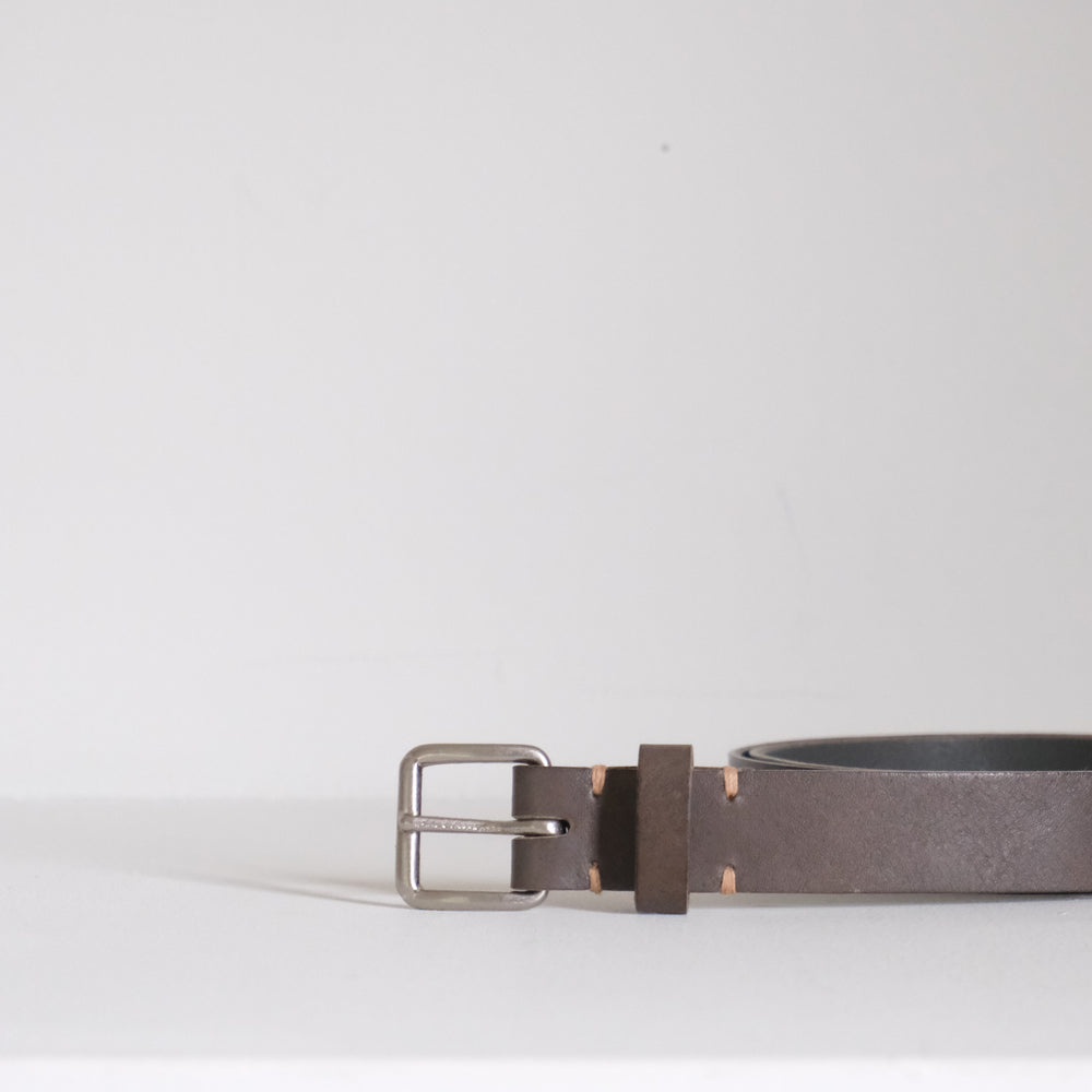 Leather Belt Gray