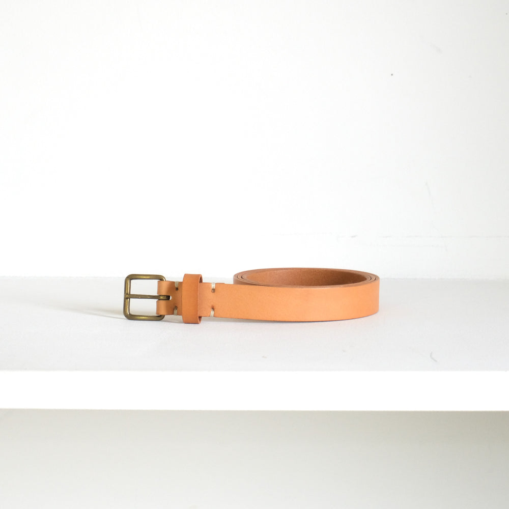 Leather Belt Beige