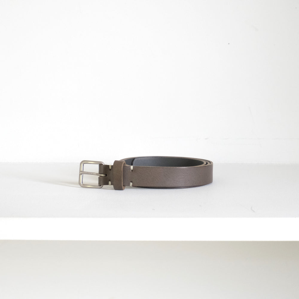 Leather Belt Gray