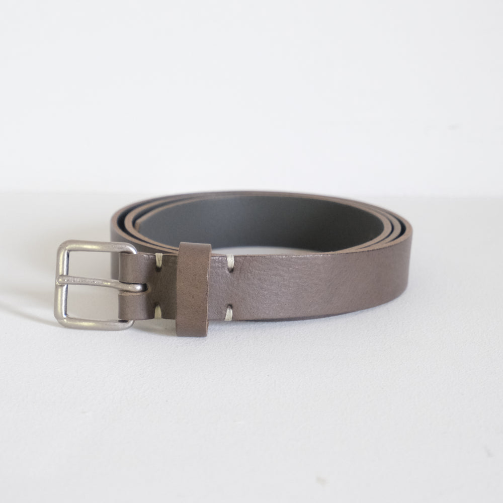 Leather Belt Gray