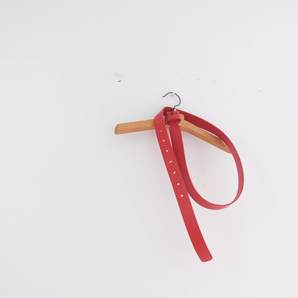 Leather Belt Red