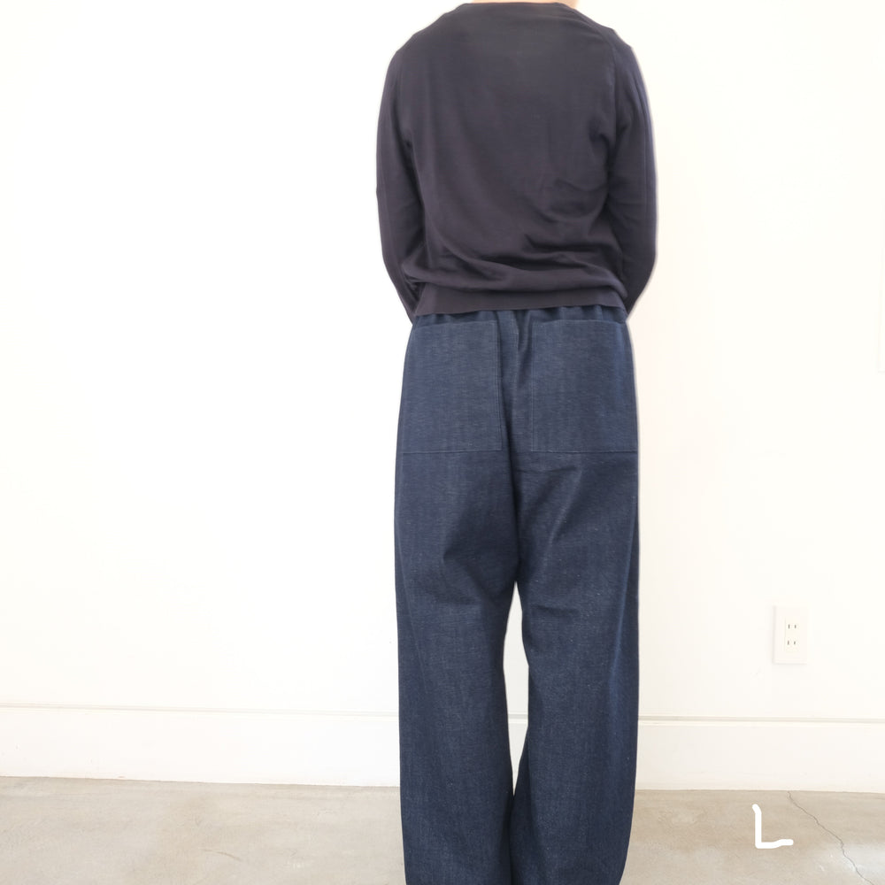 Organic Cotton Denim Pants Indigo