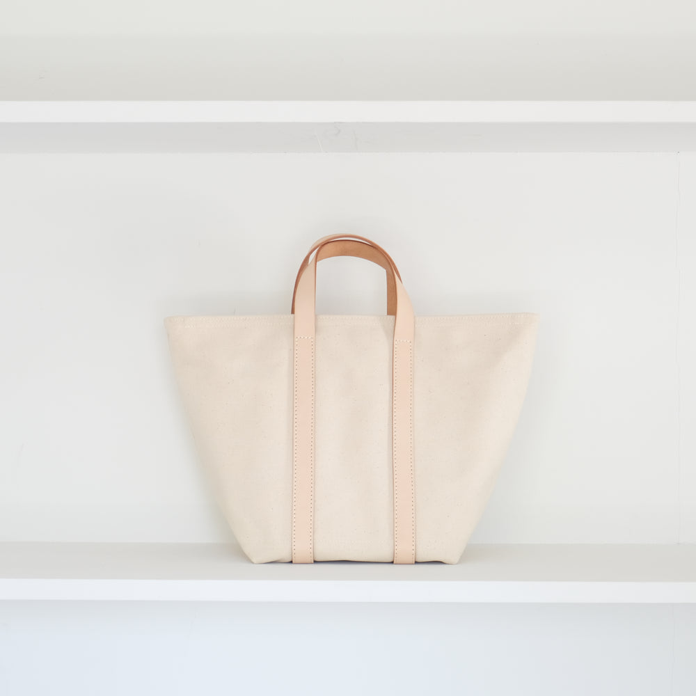 Leather handle new tote