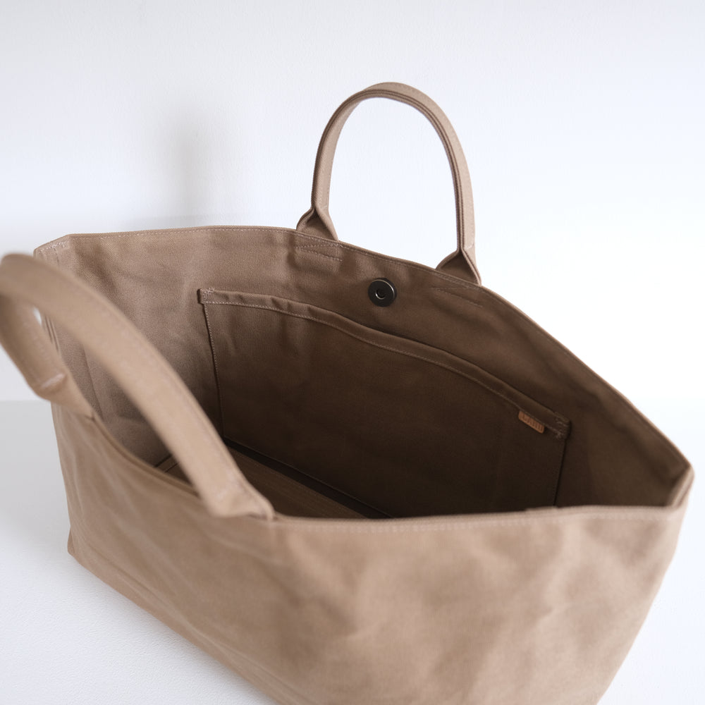 Paraffin canvas yokonaga tote M