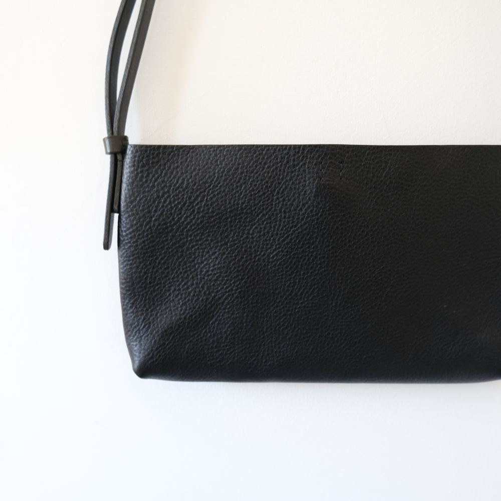 Leather pochette Black