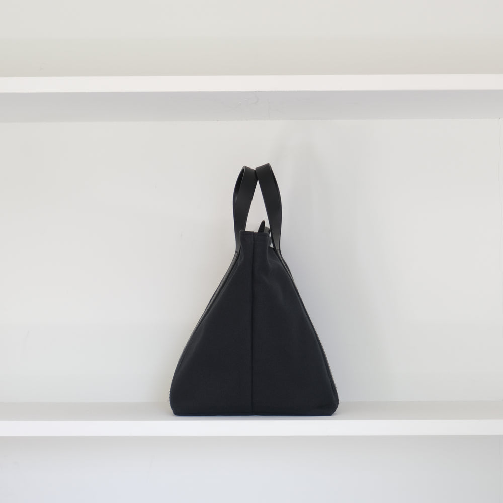 Leather handle new tote