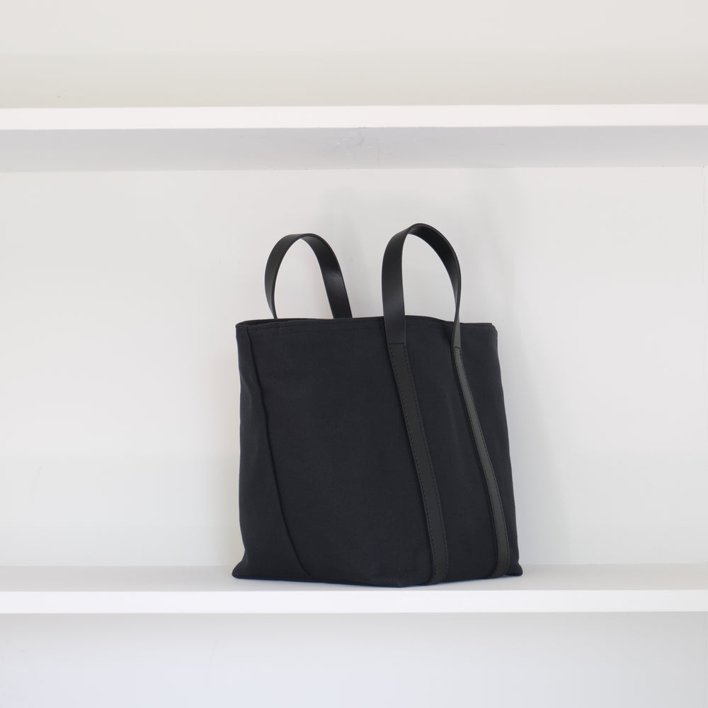 Leather handle new tote